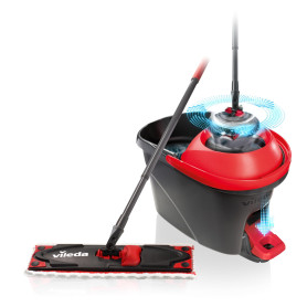 Kit Complet Ultramax Turbo Vileda, Confort et ergonomie de Nettoyage, Pouvoir nettoyant de la Microfibre, Lavable en Machine à 6
