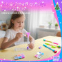 MOMUSE Fabrique a Stylo 50 Accessoires, Atelier des Stylos Personnalisé, Kit Loisir Creatif Enfant, Idée Cadeau Fille 6 Ans, Act