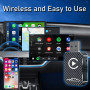 Adaptateur CarPlay Sans Fil 2025, Dongle CarPlay Sans Sil, Convertit CarPlay Filaire En Adaptateur Sans Fil Plug And Play, Compa
