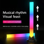 MIWATT 32CM Barre de LED RGB avec synchronisation musicale, Éclairage d'ambiance alimenté par USB, Rétroéclairage pour jeu et té