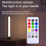 MIWATT 32CM Barre de LED RGB avec synchronisation musicale, Éclairage d'ambiance alimenté par USB, Rétroéclairage pour jeu et té