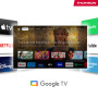 THOMSON Google TV Go Cast 150, 4K UHD, Dongle de Streaming, Dolby Atmos, Dolby Digital+, Commande vocale, Googlecast, SDRAM 2 GB