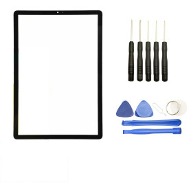 Visiodirect - Vitre écran Tactile Compatible avec Samsung Galaxy Tab S5E SM-T720/SM-T725 Taille 10.5" Noir + Kit Outils