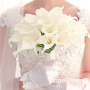 Veryhome 20 Pcs Lys Calla De Mariée Bouquet De Fleurs Artificielle Tête De Fleur en Latex Real Touch Home Party De Mariage Décor