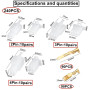 HUAZIZ 240 Pièces Connecteur Electrique 2.8 mm Pas 2 3 4 Broches Mâle Femelle Terminal Plug, 2.8mm Connecteur de Fil Électrique,
