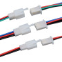 HUAZIZ 240 Pièces Connecteur Electrique 2.8 mm Pas 2 3 4 Broches Mâle Femelle Terminal Plug, 2.8mm Connecteur de Fil Électrique,