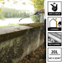 SIKA - Traitement algicide et fongicide - Sikagard 127 Stop Tout en 1 - Traitement curatif et désincrustant pour toiture, façade
