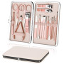 URAQT Kit Manucre Pedicure, 18pcs Ensemble de Coupe-Ongles Professionnel, Coupe-Cuticule en Acier Inoxydable, Kit de Manucure de