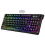 Spirit of Gamer - Elite K60, Clavier Gamer Semi-Mécanique Sans Fil et Bluetooth Rechargeable, Autonomie 360h, Connexion 2.4 GHZ,