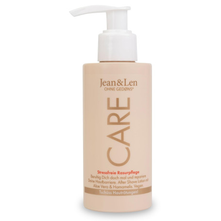 Jean & Len Lotion après-rasage pour femme, Aloe Vera & huile d’amande, atténue les irritations dues au rasage, apaise la peau, s