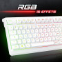 Spirit Of Gamer - Elite K60, Clavier Gamer Semi-Mécanique sans Fil Bluetooth Rechargeable, Autonomie 360h, Connexion 2.4 GHZ, Ec