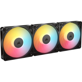 CORSAIR RS120-R ARGB 120mm PWM +5 ARGB Inversée Ventilateurs – Inversé Rotor, Huit RGB LEDs, Haute Pression Statique, Connecteur
