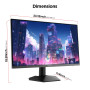 KOORUI Ecran PC Gamer 27 Pouces, Fast IPS 200Hz HDR 400 1ms, Gaming Ecran Ordinateur, DCI-P3 95% 350 nit, Adaptive-Sync,Compatib