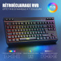 RedThunder K20-TKL 75% Clavier et Souris sans Fil,AZERTY Français, Rétroéclairage RVB,TKL Ultra-Compact Design,Ergonomique,Batte