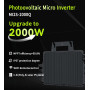 RC Micro-onduleur 2000W pour système photovoltaïque de Balcon, entrée DC 26-60V par Canal, onduleur MPPT à 99,8%, Prend en Charg