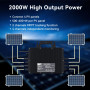 RC Micro-onduleur 2000W pour système photovoltaïque de Balcon, entrée DC 26-60V par Canal, onduleur MPPT à 99,8%, Prend en Charg