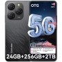 Blackview Shark 9 Téléphone Portable,Smartphone 5G Débloqué, Ecran 6.67'' 90Hz, 24Go+256Go/2To Mémoire, Batterie 5000mAh/18W Tel