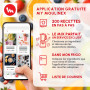 Moulinex Blender Blendforce, 800W, 2 Vitesses + Fonction Pulse, Capacité 1,75 L, Nettoyage facile, Mixage jusqu'à 3min en contin