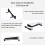 Mcbazel Support Horizontal Compatible avec Console PS5 DE/UHD, Support de Base pour Disque PS5 et Console édition numérique, ave