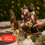 THE TWIDDLERS Lot de 2 Grandes Figurines de Casse-Noisette de Noël en Bois - 30 cm - Décoration Classique - Casse-Noisette pour 