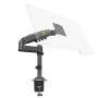 Ergosolid Support Ecran PC Moniteur de 17-30 Pouces, Bras pour Écran PC Rotatif à 360°, Réglable en Hauteur, VESA 75mm et 100mm,