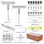 DODUOS 58PCS Kit Anti Crevaison Voiture, Kit Meche Pneu Voiture Kit d'Urgence de Réparation Rapide de Pneus, Kit Reparation Pneu