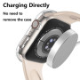 HANKN 2 Pièces Coque Dur pour Apple Watch Series 9 8 7 41mm Protecteur D'écran Verre Trempé, Couverture Complète Anti-Bulle Anti