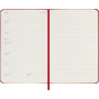 Moleskine Agenda Hebdomadaire, Agenda Hebdomadaire 2026 12 Mois Avec Espace Pour Notes, Avec Couverture Rigide et Fermeture Élas
