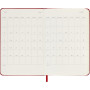 Moleskine Agenda Hebdomadaire, Agenda Hebdomadaire 2026 12 Mois Avec Espace Pour Notes, Avec Couverture Rigide et Fermeture Élas