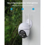 ieGeek 2K Camera Surveillance WiFi Exterieure, 360° Camera IP Compatible avec 2.4Ghz/5Ghz, Vision Nocturne Couleur, Détection Hu
