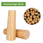 Lot de 4 Pieds de Meuble en Bois, Pieds de Meuble Coniques inclinés de 15 cm, Pieds de Table de Remplacement en Bois Massif en c