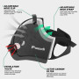 Powzdi Masque de Cyclisme Anti-poussière Masque Anti-poussière Réutilisable avec Filtre en Carbone pour Moto, Travail du Bois, C