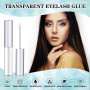 SISILILY Faux Cils 3D Multipack Naturel Longueur 10 Paires Différents Styles Faux Cils Noir avec Colle à Cils Blanche Réutilisab