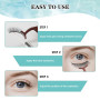 SISILILY Faux Cils 3D Multipack Naturel Longueur 10 Paires Différents Styles Faux Cils Noir avec Colle à Cils Blanche Réutilisab