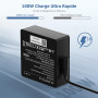 Chargeur USB C 100W Ordinateur Portable pour ASUS ROG Ally X Ally Dock ROG Flow X13 Z13 GV301 GV302 GZ301 ZenBook 14 14X UX5400 