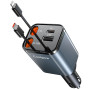 4 en1 Chargeur Allume Cigare Voiture USB C【Câble Rétractable】Chargeur Voiture avec USB-C/USB-A Chargeur Voiture Chargement Prise