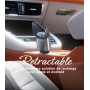 4 en1 Chargeur Allume Cigare Voiture USB C【Câble Rétractable】Chargeur Voiture avec USB-C/USB-A Chargeur Voiture Chargement Prise