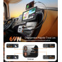 4 en1 Chargeur Allume Cigare Voiture USB C【Câble Rétractable】Chargeur Voiture avec USB-C/USB-A Chargeur Voiture Chargement Prise