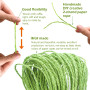 JJQHYC 3 Rouleaux Corde de Papier de Raphia, Naturel Rustique Ruban de Cadeau, Bricolage Artisanat Décoration de Jardin Ficelle 