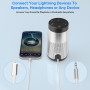 Esiposs Cable Jack i Phone 1,2M [Certifié MFi] Audio Cable Auxiliaire Voiture i Phone Light-ning Cable i Phone Jack 3.5mm Compat