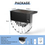FIFlying Lampe Solaire Exterieur, 6 Lumiere Solaire Exterieur, 3 Modes Lampe Solaire, Etanche IP65 Eclairage Exterieur Solaire, 