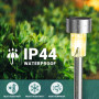 GIGALUMI Lampe Solaire Extérieur, Lampe Solaire Extérieur Jardin,Étanche Lumière Solaire Extérieur pour Terrasse, Pelouse, Jardi