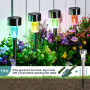GIGALUMI Lampe Solaire Extérieur, Lampe Solaire Extérieur Jardin,Étanche Lumière Solaire Extérieur pour Terrasse, Pelouse, Jardi