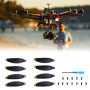YINETTECH Lot de 8 hélices de Rechange avec vis et Tournevis à dégagement Rapide et Faible Bruit pour DJI Mavic Mini 4726F Point