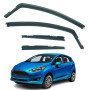 Lot de 4 déflecteurs d'air compatibles avec Ford Fiesta 5 portes à hayon 2009 2010 2011 2012 2013 2014 2015 2016 2017.