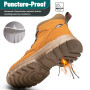 KOIFISH Chaussures de Sécurité Hommes Femmes Montante Basket de Securite Légère Confortable Bottines de Travail Embout en Acier 
