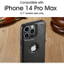 Sibada Coque de Protection pour iPhone 14 Pro Max Logo View Compatible avec Cuir Végétalien Fin De Qualité Supérieure, Classique