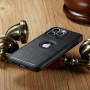 Sibada Coque de Protection pour iPhone 14 Pro Max Logo View Compatible avec Cuir Végétalien Fin De Qualité Supérieure, Classique