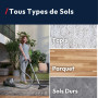 Hoover HP1 Home Aspirateur Traineau sans Sac Compact et Puissant HPZ107HM, Haute-Performance, 2 Brosses Sols Durs-Tapis & Spécia