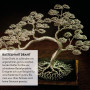 HappySeed 10 m Fil de Ligature Bonsai en Aluminium anodisé, Noir - Essentiel pour la Forme souhaitée de Votre Bonsai - Idéal pou